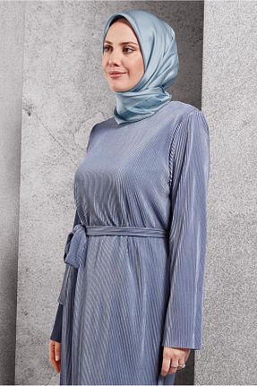 روسری آبی پلی استر Alvina - کد 887652245