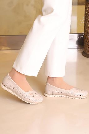 کفش کژوال بژ زنانه چرم مصنوعی KAPTAN JUNIOR - کد 932493928