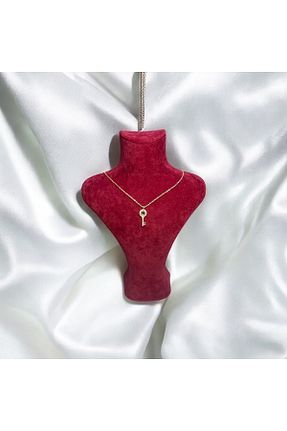 گردنبند جواهر رنگی زنانه استیل ضد زنگ HUME - کد 932491020
