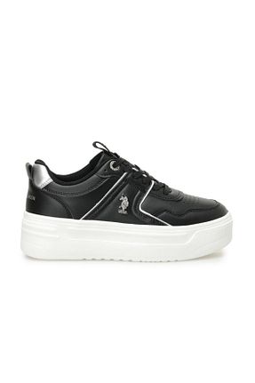 کفش اسنیکر مشکی زنانه بند دار U.S. Polo Assn. - کد 894018006