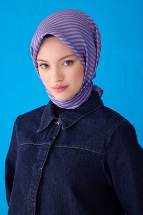 روسری رنگی کرپ ساتن ابریشم Belli - کد 927660254