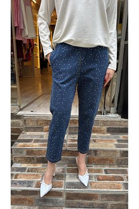 شلوار سرمه ای زنانه بافتنی ceren irem boutique - کد 932528979