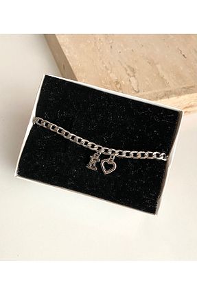 دستبند استیل (فولاد) طوسی زنانه استیل (فولاد) Moon - کد 931004915
