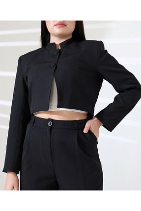 ست بالاتنه و پائین تنه مشکی زنانه بافتنی Limon X - کد 933110647