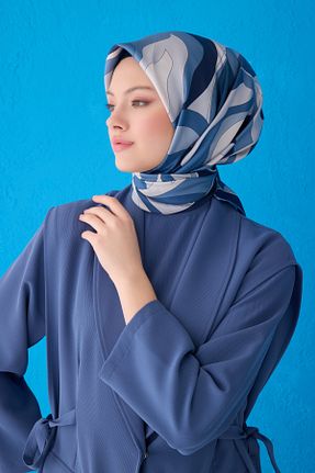 روسری رنگی کرپ ساتن ابریشم Belli - کد 927650708