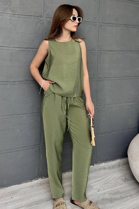 ست بالاتنه و پائین تنه رنگی زنانه بافتنی Denivy - کد 933906718