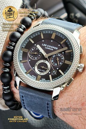 ساعت مچی آبی مردانه 43 میلی متر Lee Cooper - کد 930575794