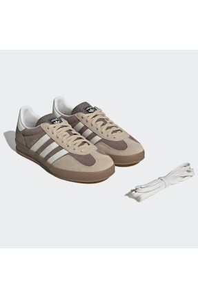 کفش اسنیکر قهوه ای زنانه بند دار adidas - کد 853027099