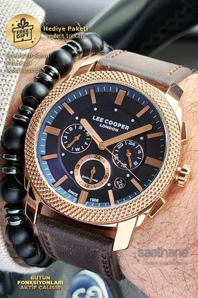 ساعت مچی سرمه ای مردانه 43 میلی متر Lee Cooper - کد 930572715