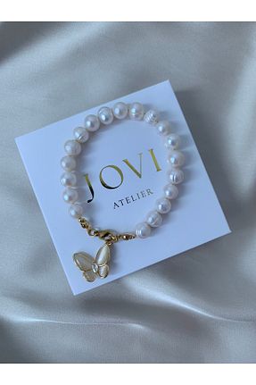 دستبند مروارید سفید مروارید فرهنگی JOVİ ATELİER - کد 933180565