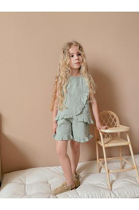ست بالاتنه و پائین تنه سبز بچه گانه بافتنی patriko tekstil - کد 933181282