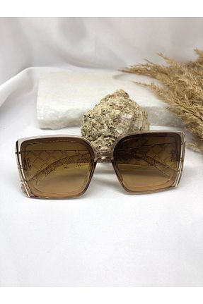 عینک آفتابی قهوه ای زنانه 60 TD TRENDDURAGI - کد 932579896
