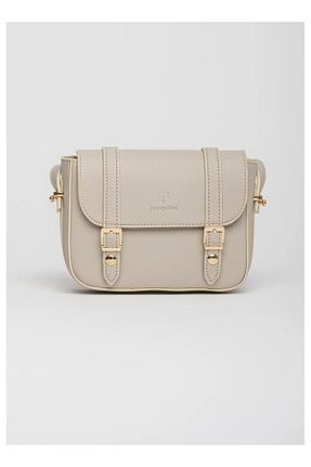 کیف پستچی بژ زنانه چرم مصنوعی Jacquline - کد 809064811