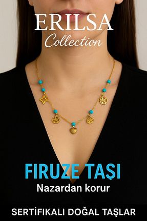 گردنبند جواهر رنگی زنانه سنگ Erilsa - کد 932587979