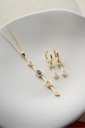 ست نقره طوسی زنانه زیرکن Silvano Jewelry - کد 932595861