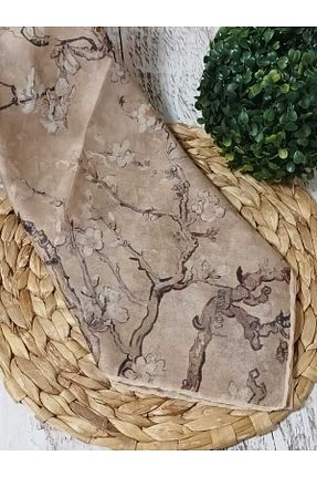 شال بژ زنانه پنبه ای Aydmr Aksesuar - کد 933211406