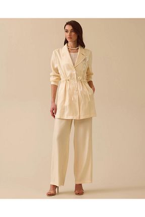 شلوار بژ زنانه بافتنی SEÇİLSTORE - کد 932610047