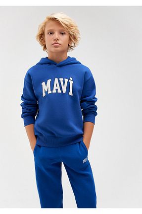 سوئیشرت آبی بچه گانه چاپی Mavi - کد 649990364