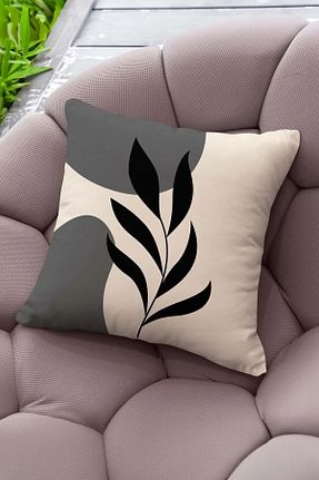 کوسن و روکش کوسن طوسی مخمل Şah Dekor - کد 859588513