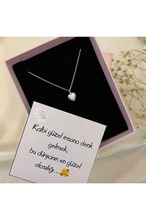 گردنبند نقره سفید زنانه 925 عیار Lovera Jewellery - کد 787596439