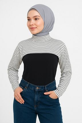 بادی حجاب سفید زنانه پنبه ای mirach - کد 888548556