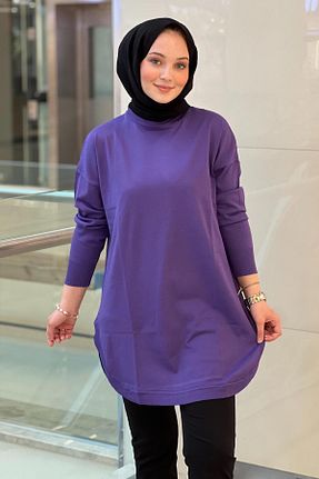 تونیک بنفش زنانه بافتنی Nuss - کد 902029219
