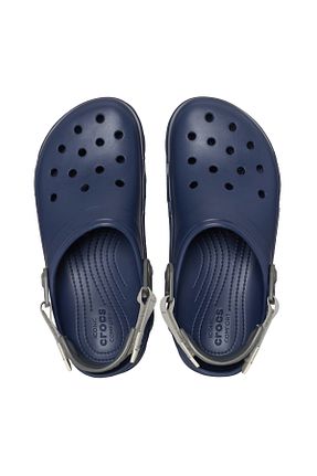 دمپائی سرمه ای زنانه پاشنه تخت Crocs - کد 819398573