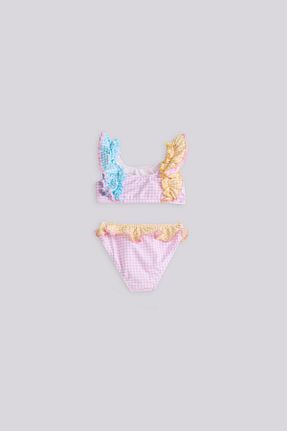 ست بیکینی رنگی بچه گانه پلی استر GB Baby - کد 932643383
