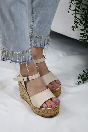 کفش پاشنه بلند پر بژ زنانه پاشنه بلند (10 سانتی متر و بالاتر) asmi shoes - کد 933238212
