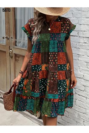لباس رنگی زنانه بافت moda wanilia - کد 932650036