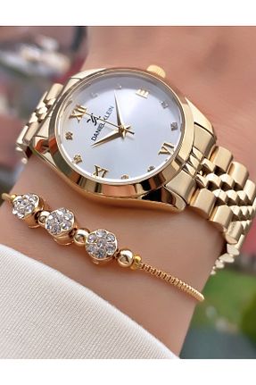 ساعت مچی زرد زنانه 36-40 میلی متر Daniel Klein - کد 253702045
