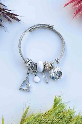 دستبند استیل (فولاد) زنانه استیل ضد زنگ TREND COLLECTİON - کد 771703525
