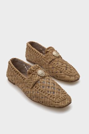 کفش لوفر بژ زنانه پارچه ای Capone Outfitters - کد 932660693