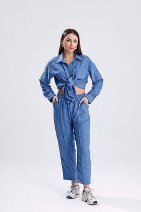 ست بالاتنه و پائین تنه رنگی زنانه بافتنی ikomteks - کد 932667001