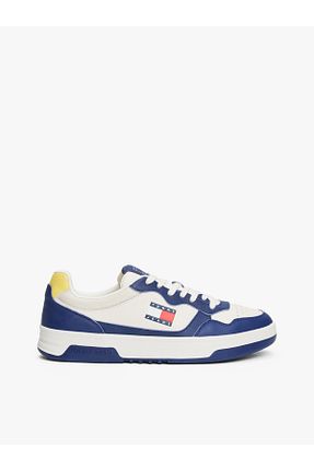 کفش اسنیکر آبی مردانه چرم اصل Tommy Hilfiger - کد 932658554