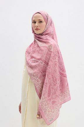 شال صورتی زنانه پلی استر cs camellia scarf - کد 932661747