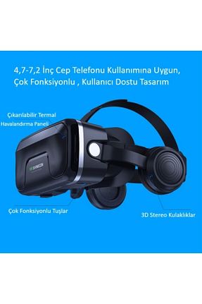 عینک واقعیت مجازی مشکی VR Shinecon - کد 93831993