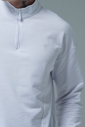 سوئیشرت سفید مردانه ساده George Phoenix - کد 861659758