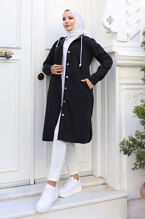 کلاه و ابایا مشکی زنانه پلی استر benguen - کد 932690213