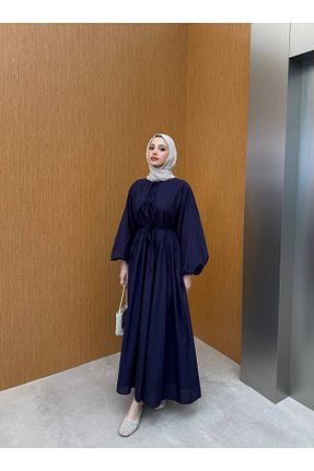 لباس حجاب سرمه ای زنانه رگولار Butik - کد 932677206