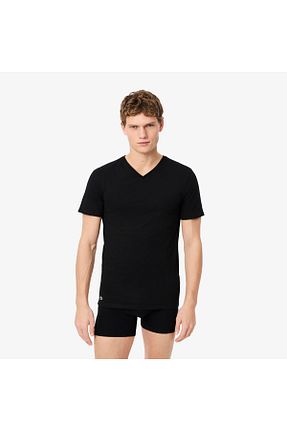 تیشرت مشکی مردانه رگولار Lacoste - کد 933272367