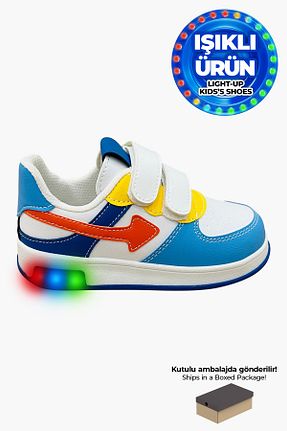 کفش اسنیکر آبی بچه گانه چسبی Beınsteps - کد 917555655