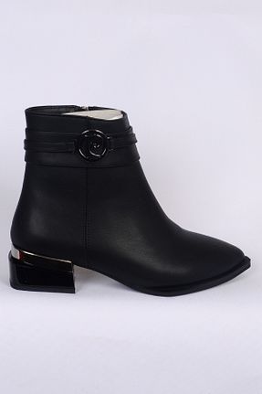 بوت / نیم بوت قهوه ای زنانه پاشنه تخت Pierre Cardin - کد 933274788