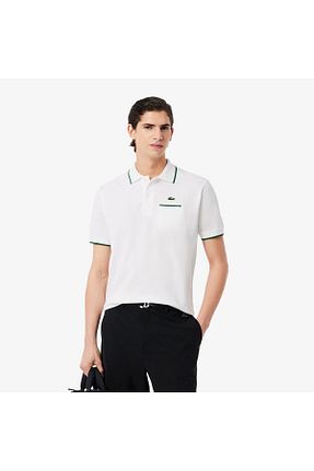 پولوشرت سفید مردانه پنبه ای Lacoste - کد 932722324