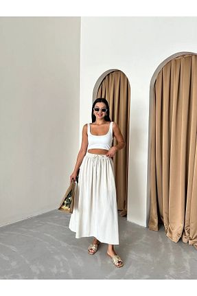 دامن زنانه مخلوط ویسکون Laluvia - کد 932718690