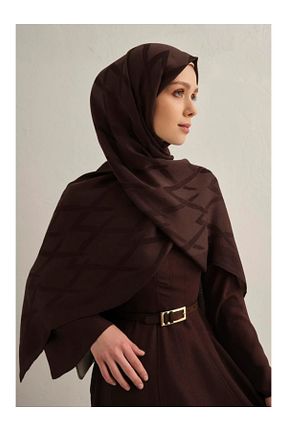 شال قهوه ای زنانه پنبه ای Armine - کد 932729936