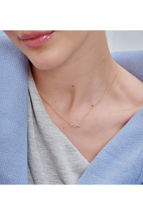 گردنبند طلا زرد زنانه 14 عیار Melez mini Atelier - کد 933275663