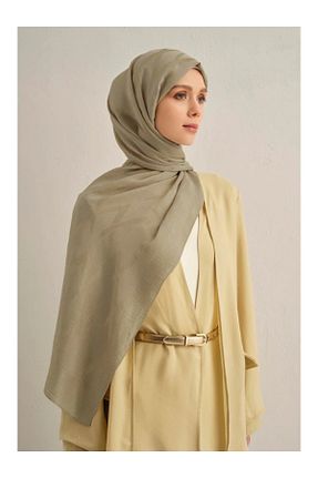 شال خاکی زنانه پنبه ای Armine - کد 932729886