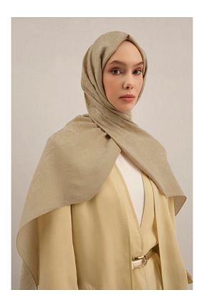 شال خاکی زنانه پنبه ای Armine - کد 932729637
