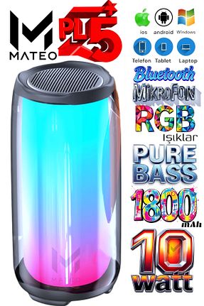 اسپیکر بلوتوث مشکی MATEO - کد 896895325